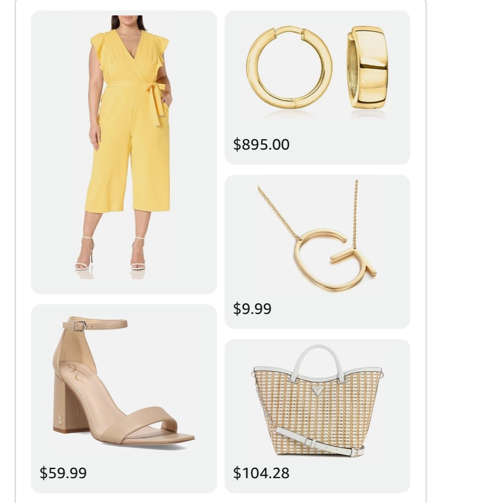 Tommy Hilfiger Yellow V-Neck Jumpsuit - Picture 7 of 10